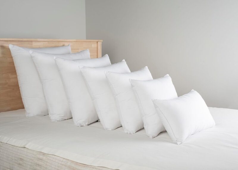 LANE LINEN 4 Pack 18x18 White Throw Pillow Inserts for Decorative Pillow Covers, Couch Pillows for Living Room, Fluffy Pillows for Bed - Image 9