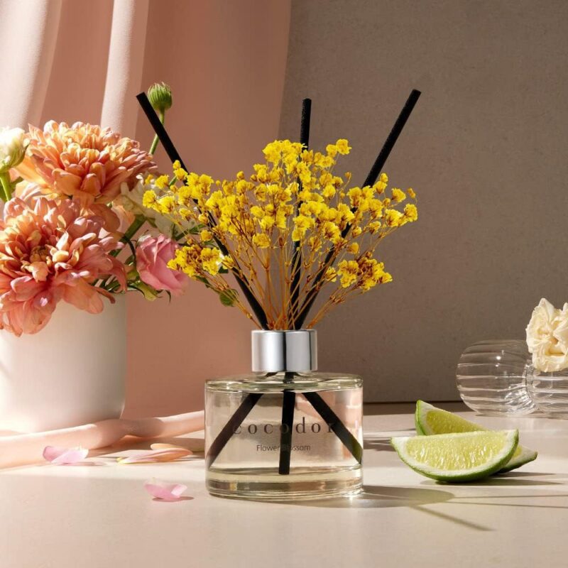 COCODOR Flower Reed Diffuser Set / 6.7oz / Garden Lavender/Scent Diffuser with Sticks Home Fragrance Oil Reed Diffuser for Bathroom Shelf Decor - Image 6