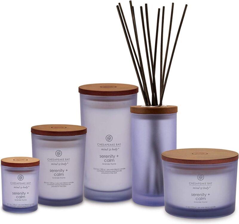 Chesapeake Bay Candle Medium Jar Scented Candle, Serenity + Calm (Lavender Thyme), Home Décor, Orange, Gifting Idea, Burn Time of 50 Hours - Image 3