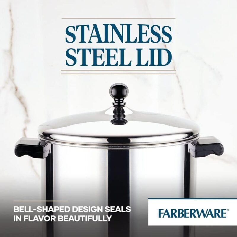 Farberware Classic Stainless Steel Cookware Pots and Pans Set, 15-Piece,50049,Silver - Image 7