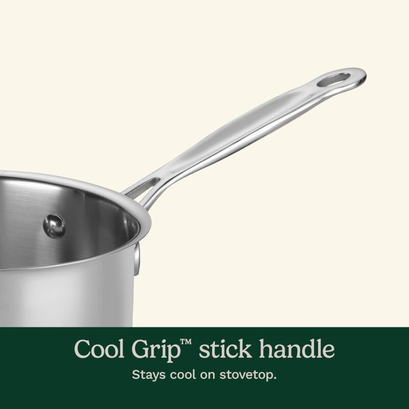Cuisinart 1.5 Quart Saucepan w/Cover, Chef's Classic Stainless Steel Cookware Collection, 719-16 - Image 3