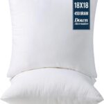 Utopia Bedding Throw Pillows Insert (Pack of 2, White) - 18 x 18 Inches Bed and Couch Pillows - Indoor Decorative Pillow