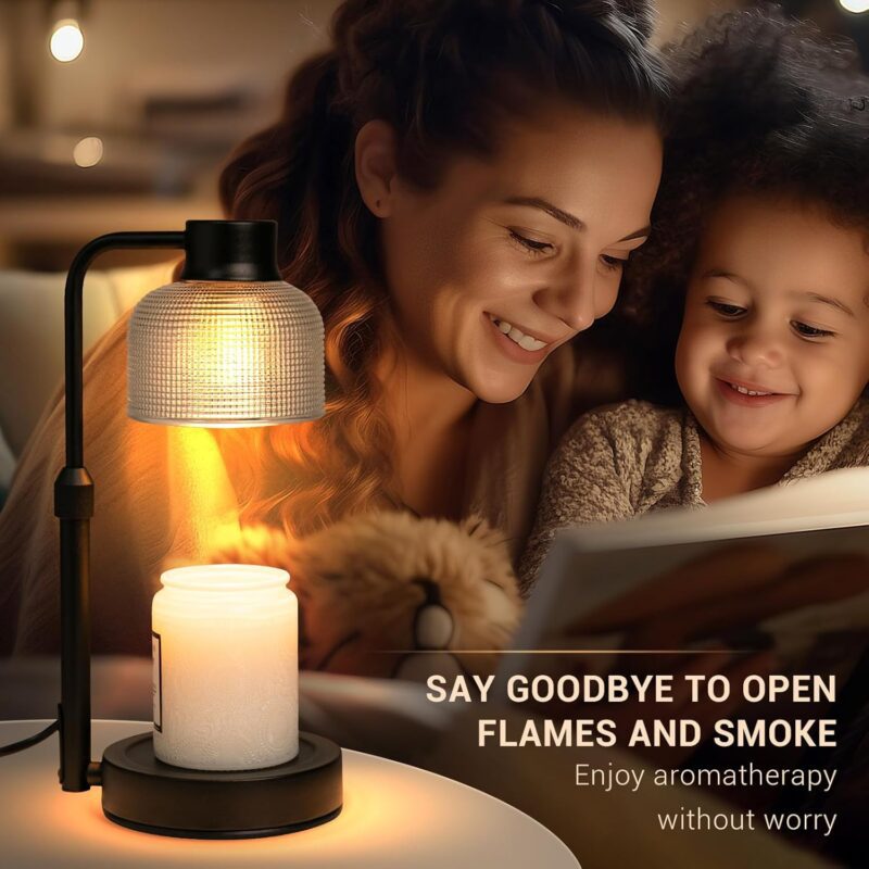 KLL Candle Warmer Lamp with Timer: Adjustable Height Dimmable Candle Warmer 24-Hour Cycle Timer for Mom Home Decor House Warming Gifts New Home - Image 6