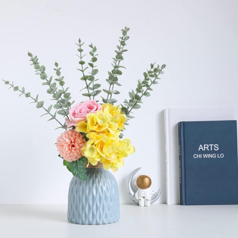 18pcs Eucalyptus Stems Artificial Eucalyptus Leaves Stems Artificial Fake Flowers for Home Office Flowers Bouquet Centerpiece Wedding Decoration Christmas Decor 2024 - Image 7