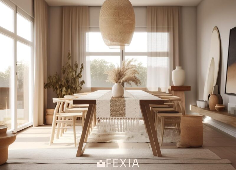 FEXIA Boho Table Runner for Christmas Home Decor with Tassels 72 Inches Long Farmhouse Rustic Table Runner Macrame Burlap Table Decoration for Living Room Bridal Shower(12x72 Inches) - Image 7