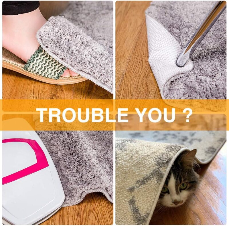 Home Techpro Vacuum Tech Rug Pad Gripper for Hardwood Floors No Damage, New Materials to Non Slip Rug Pads, Under Rug Carpet Tape : Keep Your Rug in Place & Make Corner Flat - Image 3