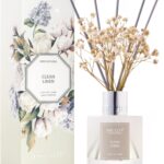 Airkeep Reed Diffuser Set,3.38 fl oz (100 ml) - Clean Linen Oil Diffusers with 8 Reed Sticks,Home Fragrance Reed Diffuser for Bathroom Shelf Decor