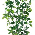 Whonline Fake Hanging Plants, Artificial Small Potted Plants for Indoor Outdoor Aesthetic Office Living Room Shelf Decor (1 Pack)