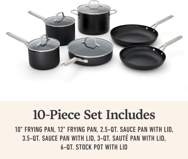 Calphalon® Hard-Anodized Nonstick 10-Piece Cookware Set - Image 6