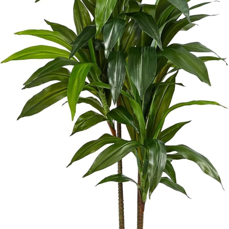 Nearly Natural 48" Dracaena Silk Plant (Real Touch) Green