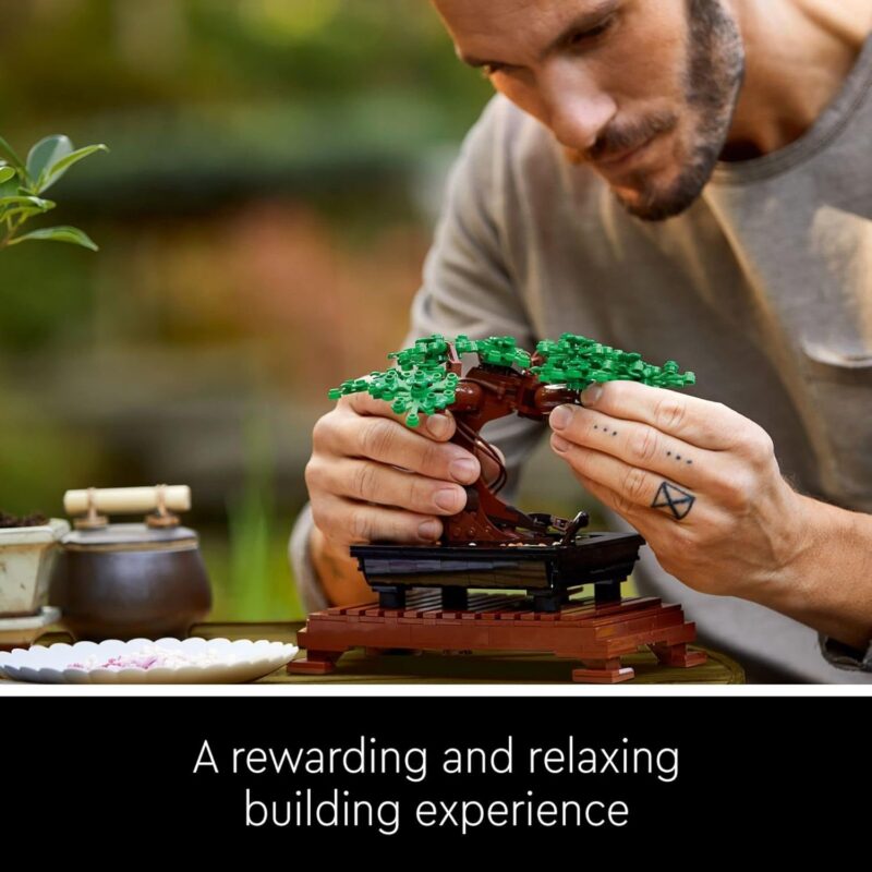 LEGO Icons Bonsai Tree Building Set - Artificial Bonsai Tree Plants for Home Decor, Adults Ages 18+ - Faux, Fake Plants for Table, Desk, Office - Gift for Mother's Day - 10281 - Image 3