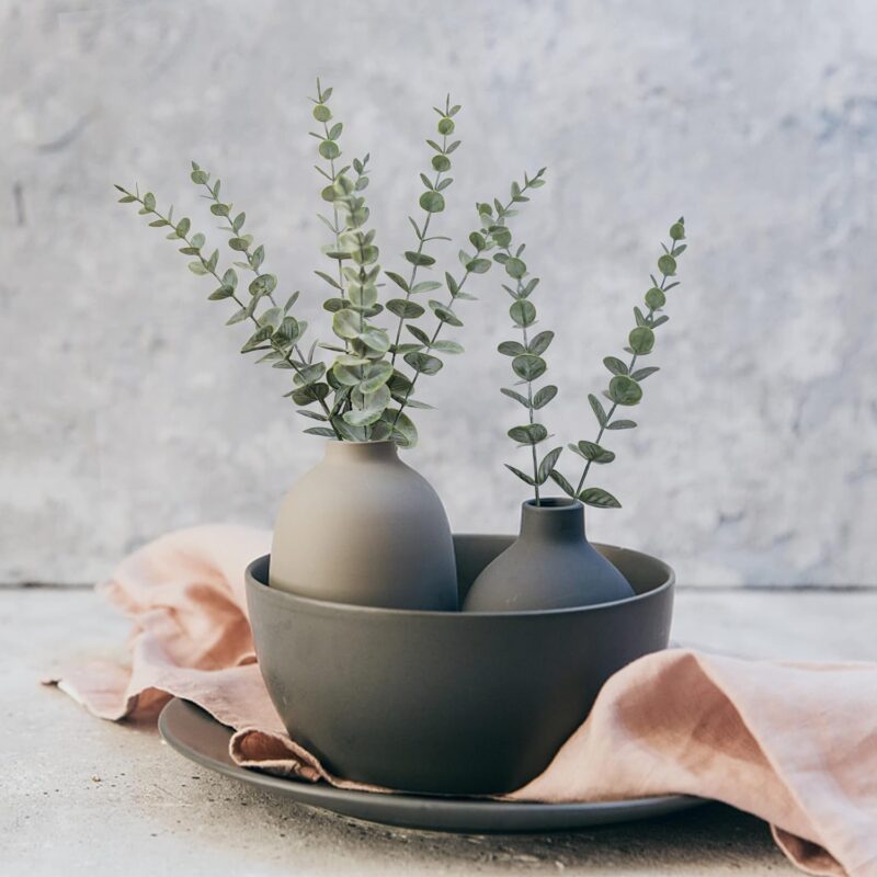 18pcs Eucalyptus Stems Artificial Eucalyptus Leaves Stems Artificial Fake Flowers for Home Office Flowers Bouquet Centerpiece Wedding Decoration Christmas Decor 2024 - Image 4
