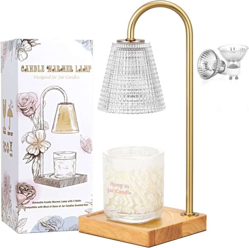 Hong-in Candle Warmer Lamp with Timer Dimmer,Mothers Day Birthday Gifts for Women Mom,House Warming Gifts New Home Room Decor,Wax Warmer for Scented Wax Jar Candles - Image 9