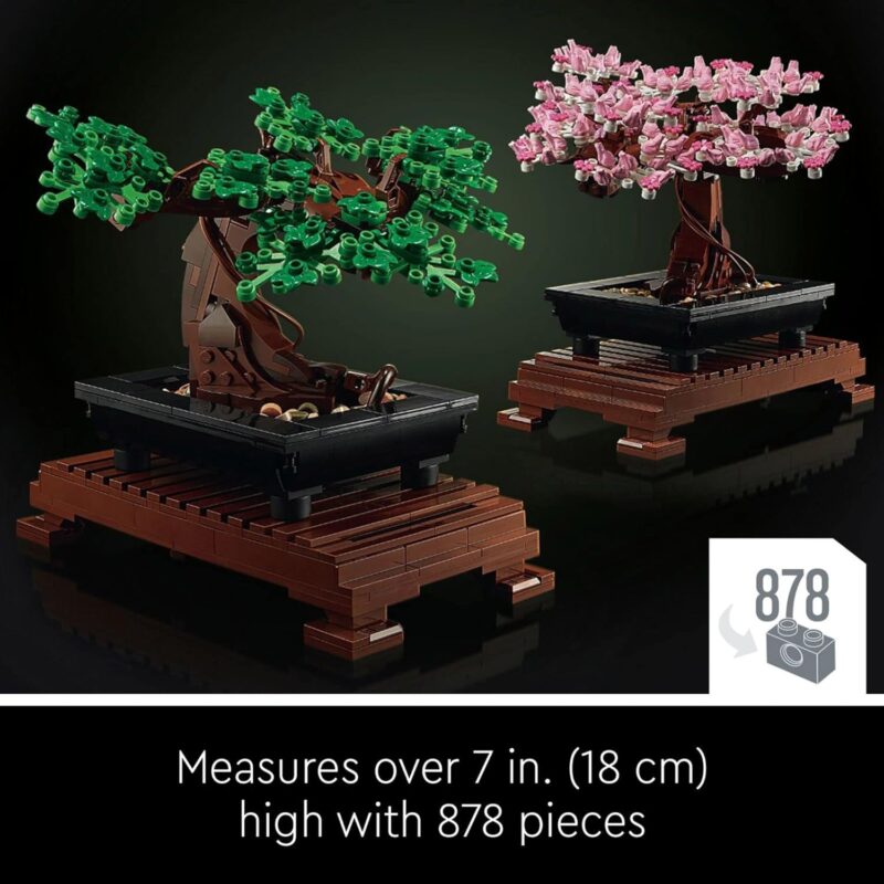 LEGO Icons Bonsai Tree Building Set - Artificial Bonsai Tree Plants for Home Decor, Adults Ages 18+ - Faux, Fake Plants for Table, Desk, Office - Gift for Mother's Day - 10281 - Image 6
