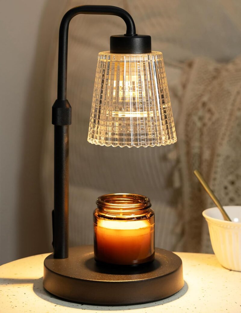 Candle Warmer Lamp with Timer Dimmable, for Mom, House Warming Gifts New Home Decor, Birthday Gifts for Women Mom, Wax Warmer Lamp for Jar Candles with 2 Bulbs
