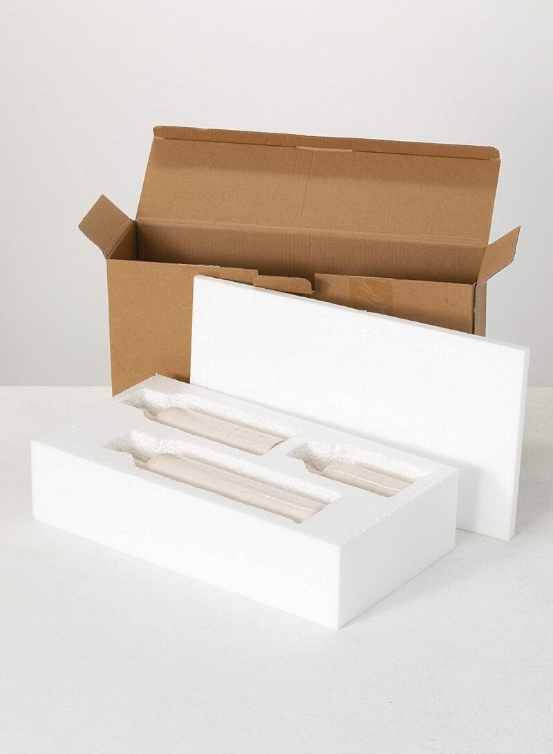 Sullivans White Ceramic Vase Set, Farmhouse Decor, Home Decorative Vase, Vases For Your Kitchen, Bedroom, Office, Living Room, Bathroom, & Shelf Centerpiece Table Decorations (CM2333) - Image 9