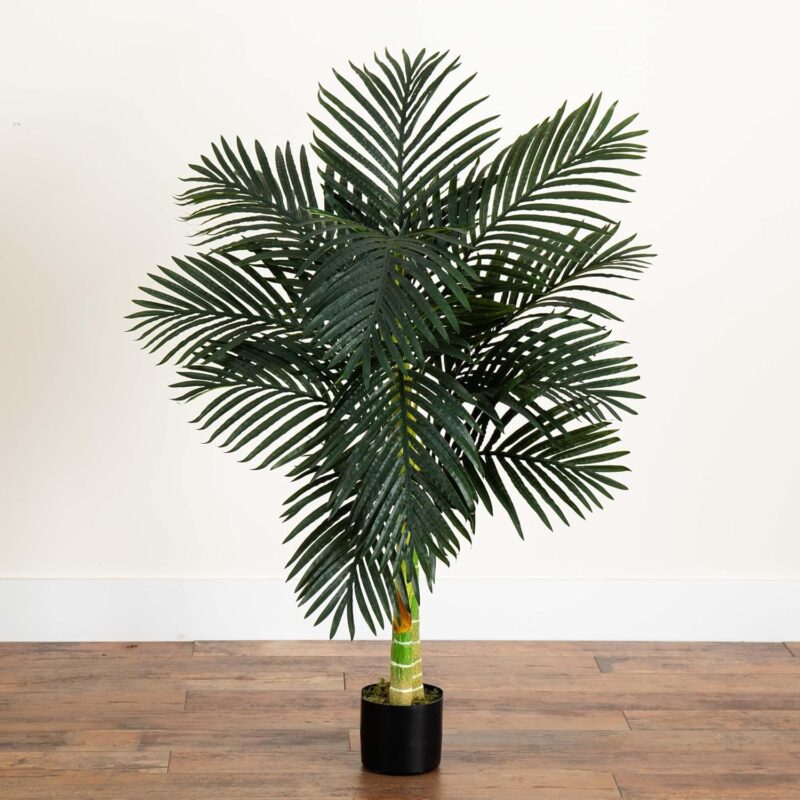 Nearly Natural 4ft. Golden Cane Palm Artificial Tree - Image 8