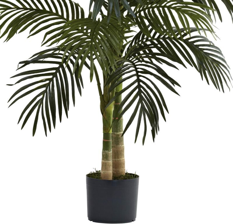 Nearly Natural 4ft. Golden Cane Palm Artificial Tree - Image 5