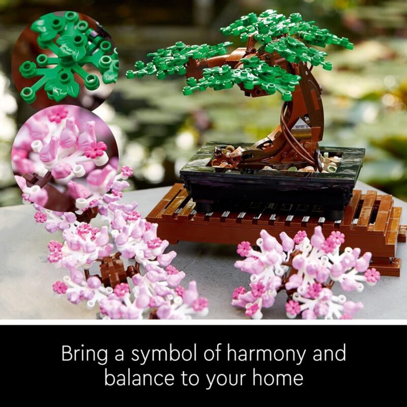 LEGO Icons Bonsai Tree Building Set - Artificial Bonsai Tree Plants for Home Decor, Adults Ages 18+ - Faux, Fake Plants for Table, Desk, Office - Gift for Mother's Day - 10281 - Image 2