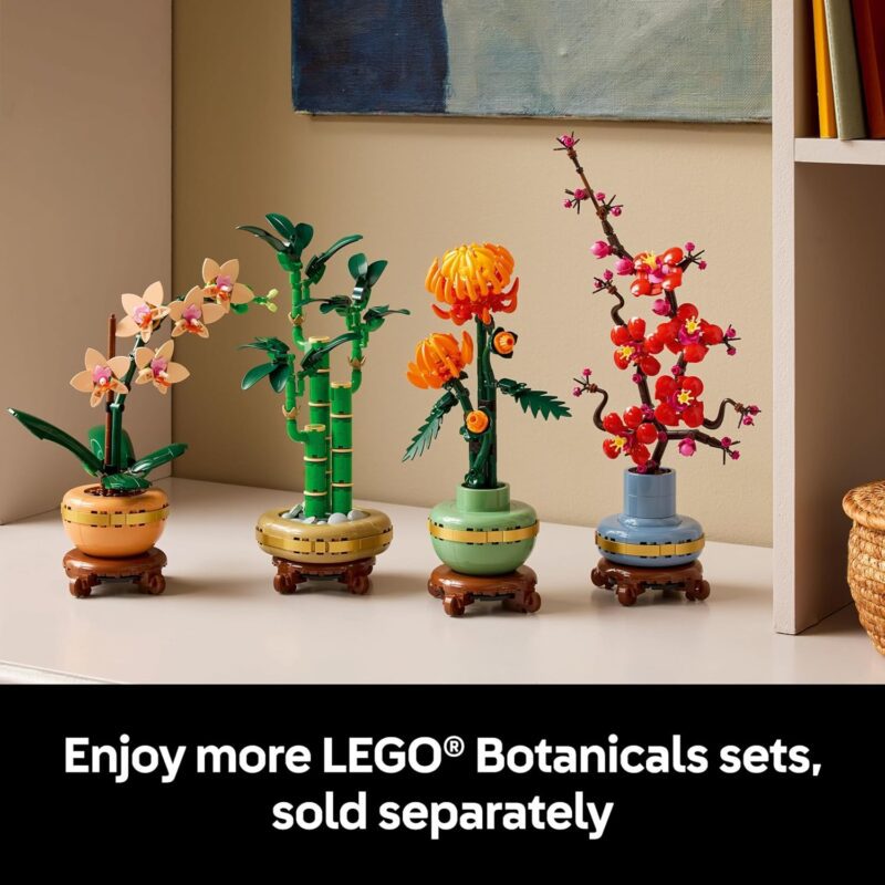 LEGO Botanicals Mini Orchid Building Set - Artificial, Fake Orchid for Home Decor, Adults Ages 18+ - Easter Basket Gift - Indoor Plant Decorations for Table, Desk, Office - 10343 - Image 7