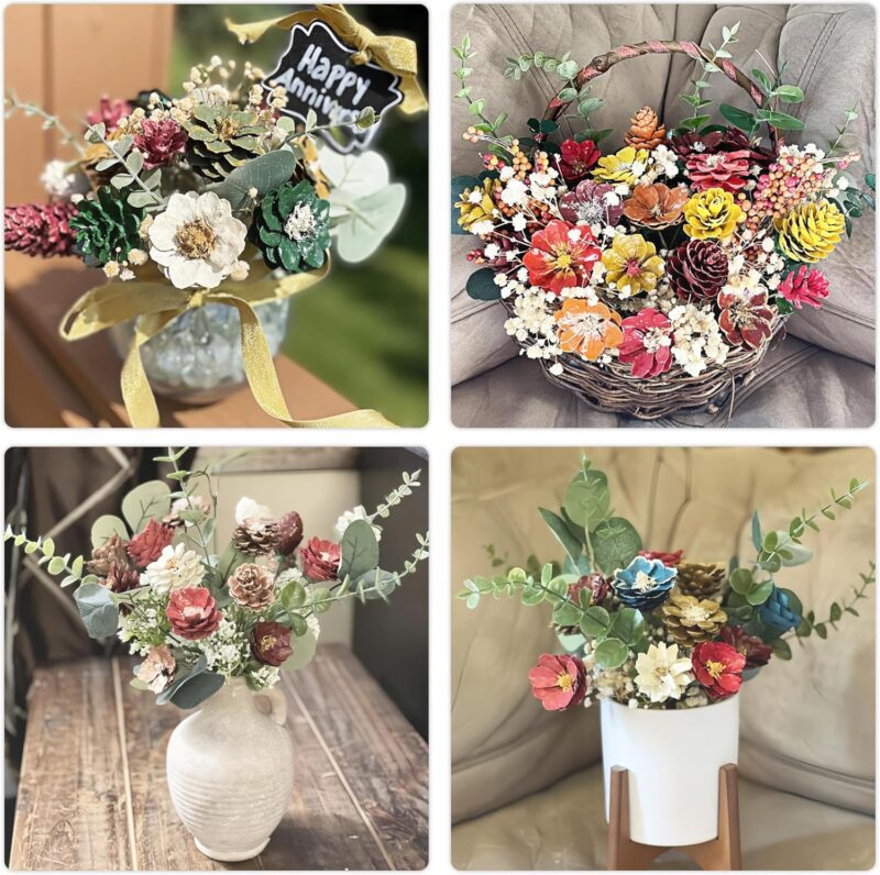 18pcs Eucalyptus Stems Artificial Eucalyptus Leaves Stems Artificial Fake Flowers for Home Office Flowers Bouquet Centerpiece Wedding Decoration Christmas Decor 2024 - Image 3