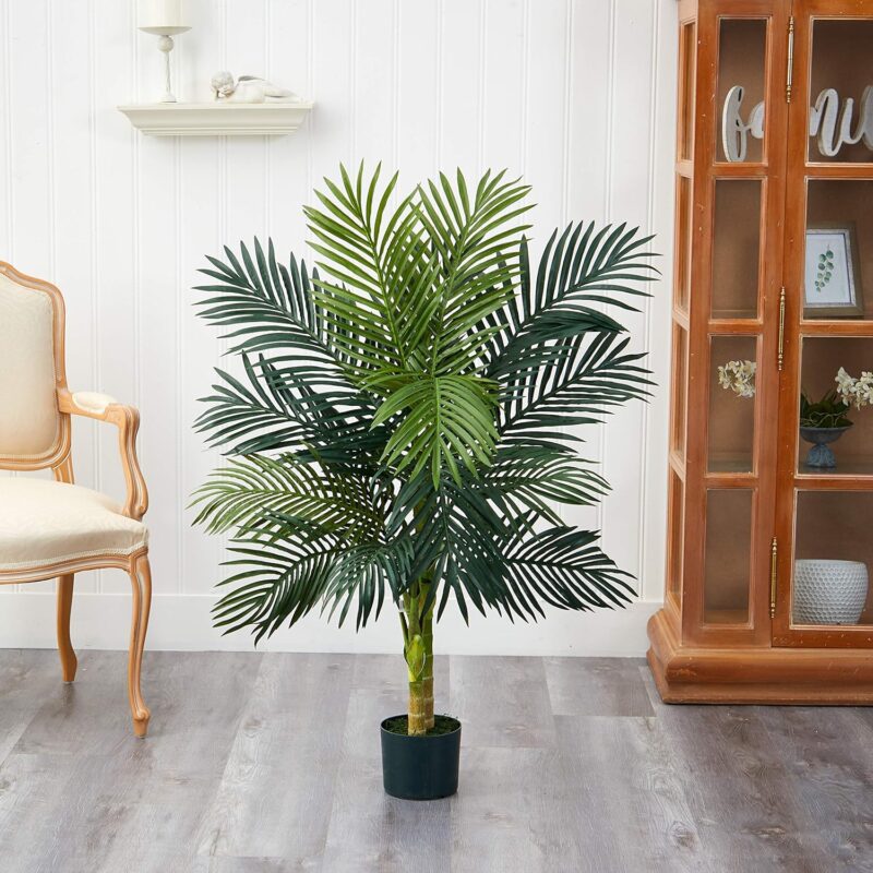 Nearly Natural 4ft. Golden Cane Palm Artificial Tree - Image 2